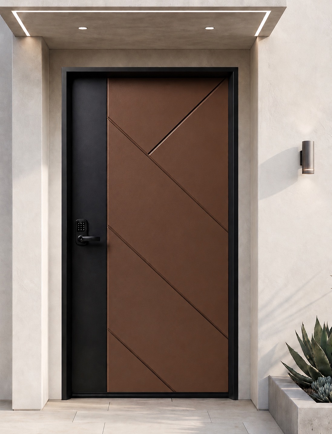 Sonora entry door configured in Sonora · Grounded steel