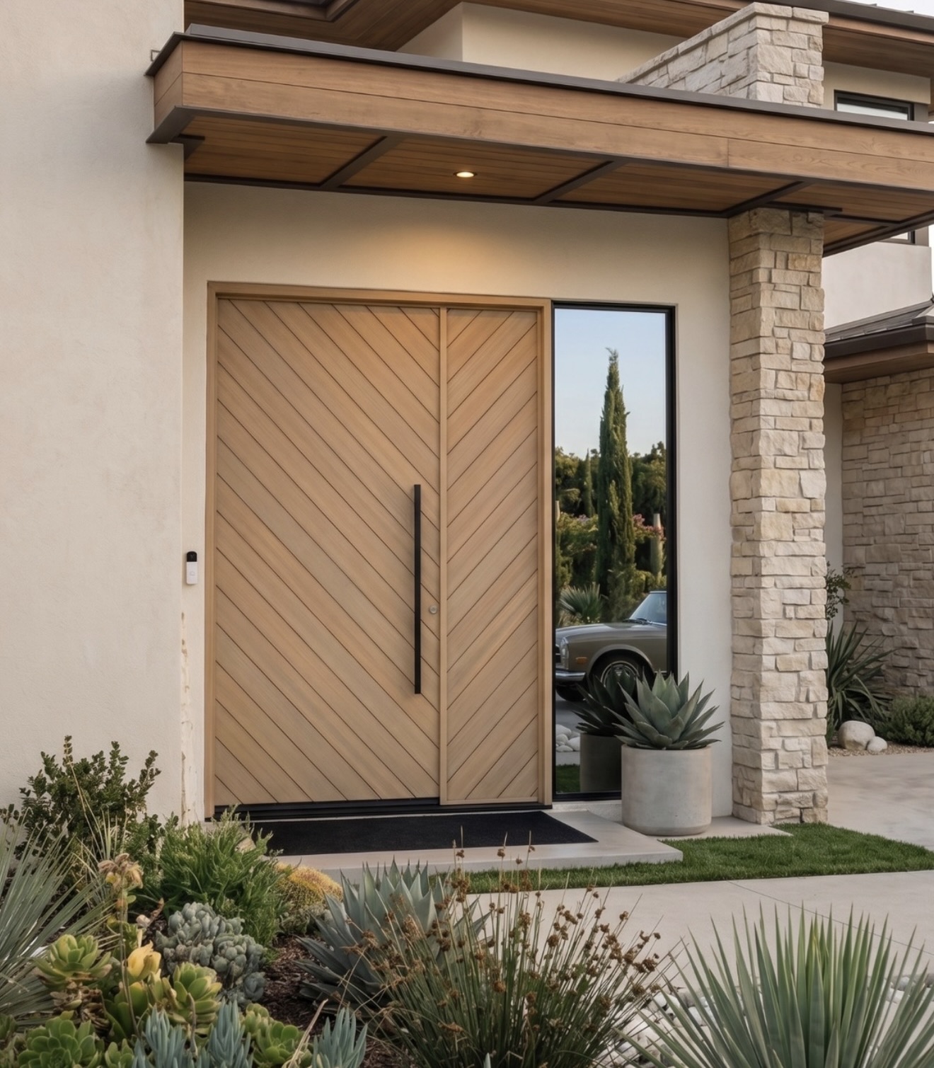 Desert Oak architectural entry door