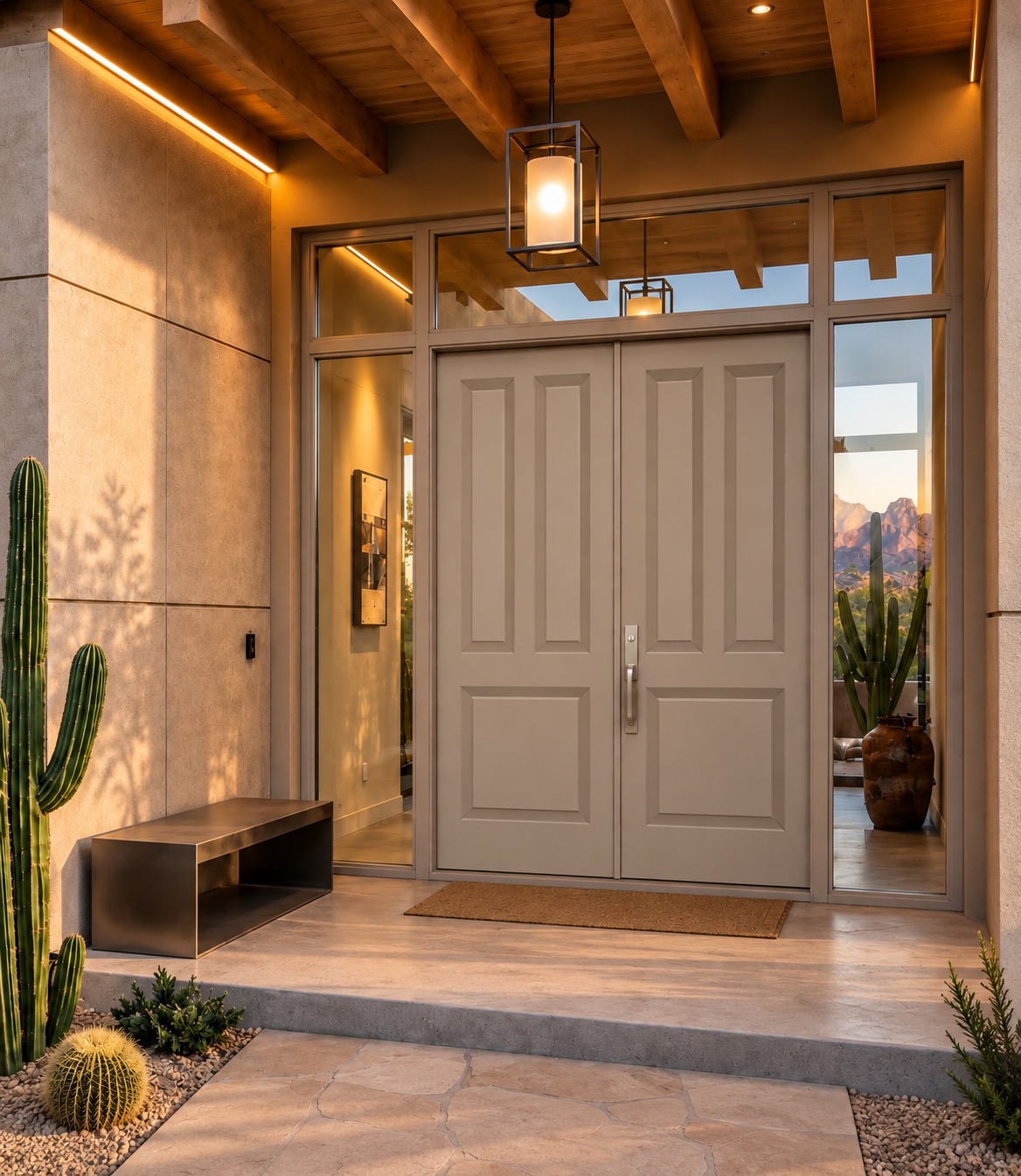 Sand Iron architectural entry door